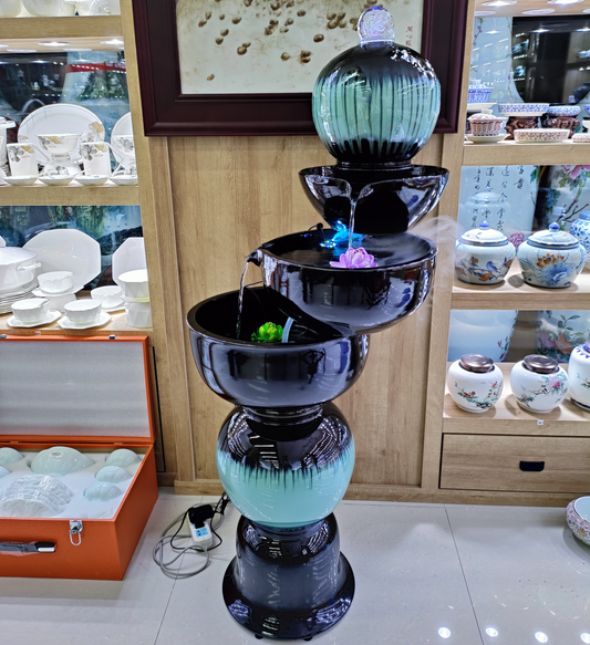 MR.BIG Ceramic Tabletop Zen Fountain JC-002