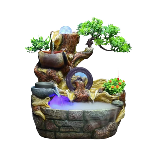 MR.BIG Resin Tabletop Zen Fountain QY-H19028A