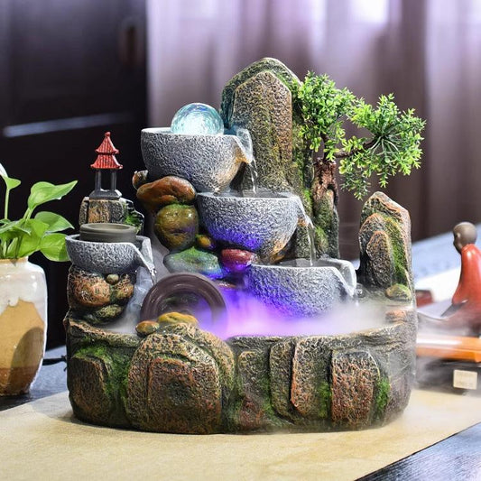 MR.BIG Resin Tabletop Zen Fountain H10002