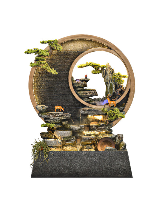 MR.BIG Zen Resin Fountain Bonsai BY2201
